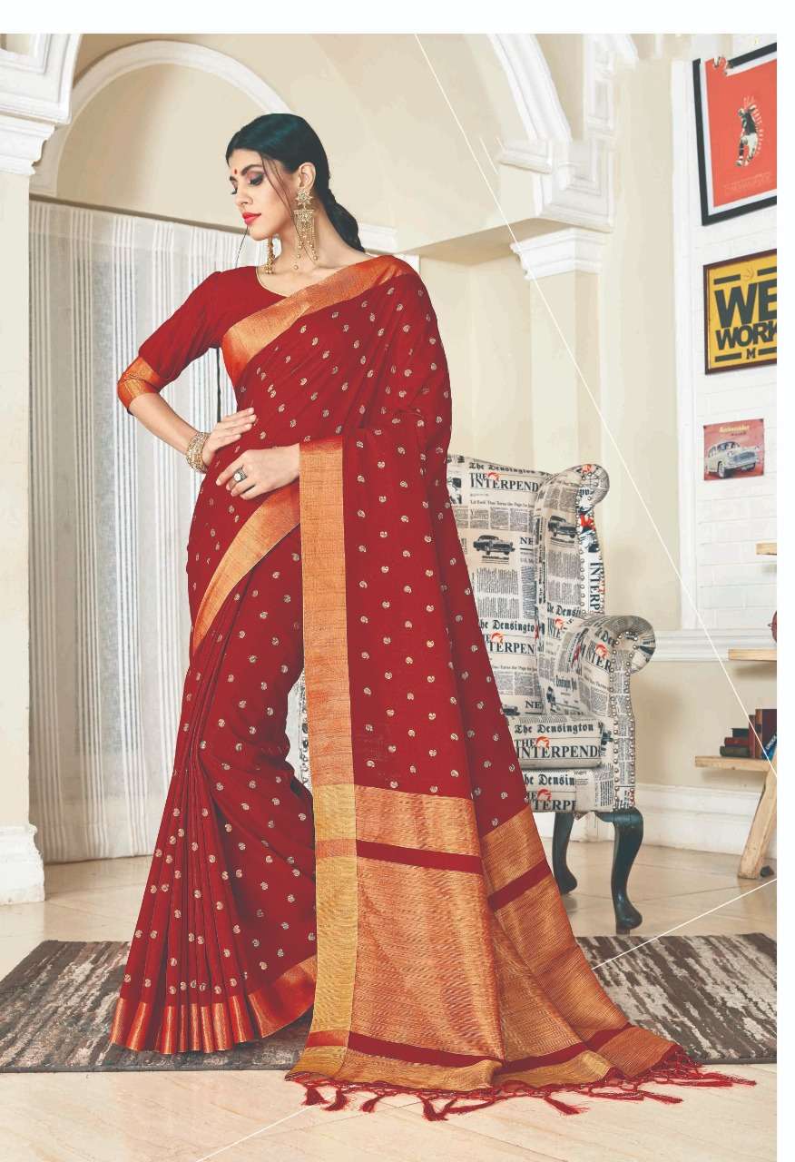 TARA SITARA BY SANGAM PRINTS 1001 TO 1008 SERIES INDIAN TRADITIONAL WEAR COLLECTION BEAUTIFUL STYLISH FANCY COLORFUL PARTY WEAR & OCCASIONAL WEAR SILK BLENDED SAREES AT WHOLESALE PRICE