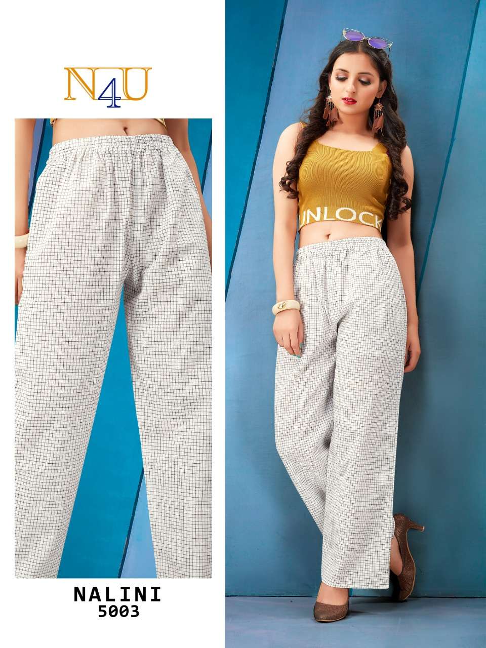 NALINI BY NEHA FASHION 5001 TO 5010 SERIES TRADITIONAL WEAR COLLECTION BEAUTIFUL STYLISH FANCY COLORFUL PARTY WEAR & OCCASIONAL WEAR PURE COTTON LINEN PANTS AT WHOLESALE PRICE