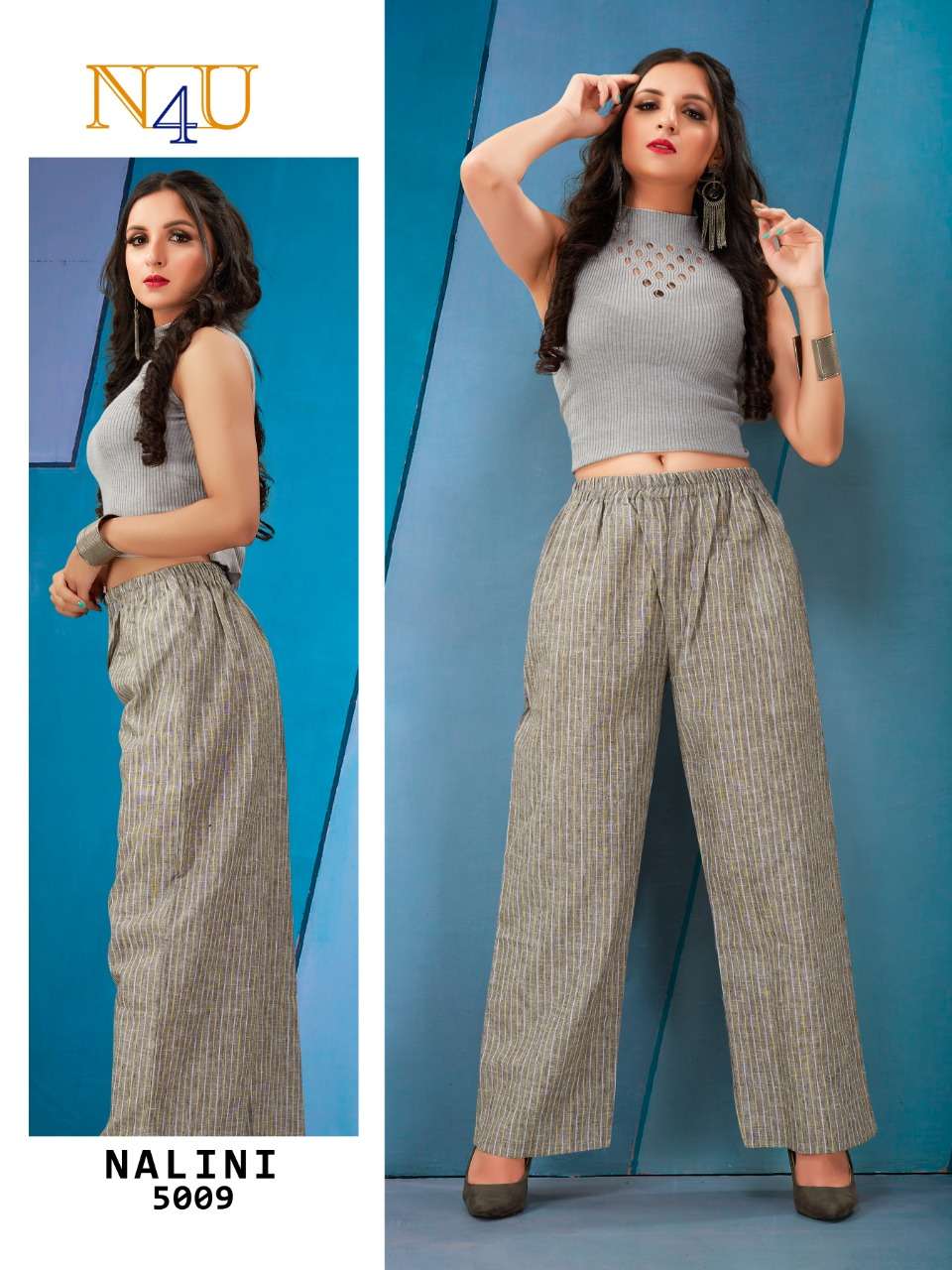 NALINI BY NEHA FASHION 5001 TO 5010 SERIES TRADITIONAL WEAR COLLECTION BEAUTIFUL STYLISH FANCY COLORFUL PARTY WEAR & OCCASIONAL WEAR PURE COTTON LINEN PANTS AT WHOLESALE PRICE