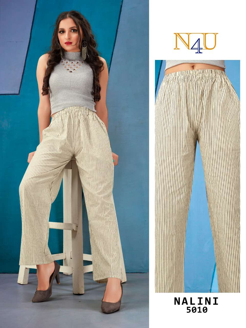 NALINI BY NEHA FASHION 5001 TO 5010 SERIES TRADITIONAL WEAR COLLECTION BEAUTIFUL STYLISH FANCY COLORFUL PARTY WEAR & OCCASIONAL WEAR PURE COTTON LINEN PANTS AT WHOLESALE PRICE