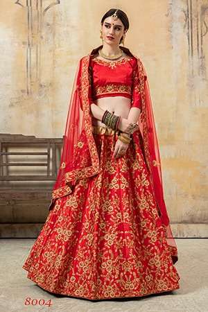 SHRUNGAR VOL-1 BY FASHID WHOLESALE 8001 TO 8007 SERIES INDIAN TRADITIONAL BEAUTIFUL STYLISH DESIGNER HEAVY EMBROIDERED PARTY WEAR SOFT NET/MALAI SATIN/MALBARI SILK/PHANTOM SILK/ART SILK/FANCY LEHENGAS AT WHOLESALE PRICE