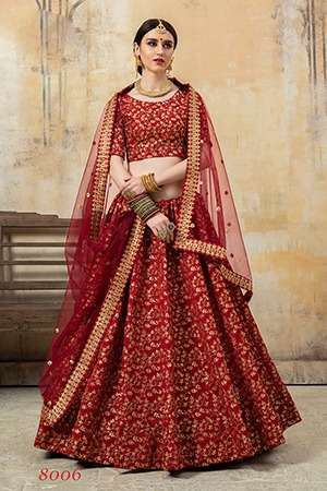 SHRUNGAR VOL-1 BY FASHID WHOLESALE 8001 TO 8007 SERIES INDIAN TRADITIONAL BEAUTIFUL STYLISH DESIGNER HEAVY EMBROIDERED PARTY WEAR SOFT NET/MALAI SATIN/MALBARI SILK/PHANTOM SILK/ART SILK/FANCY LEHENGAS AT WHOLESALE PRICE
