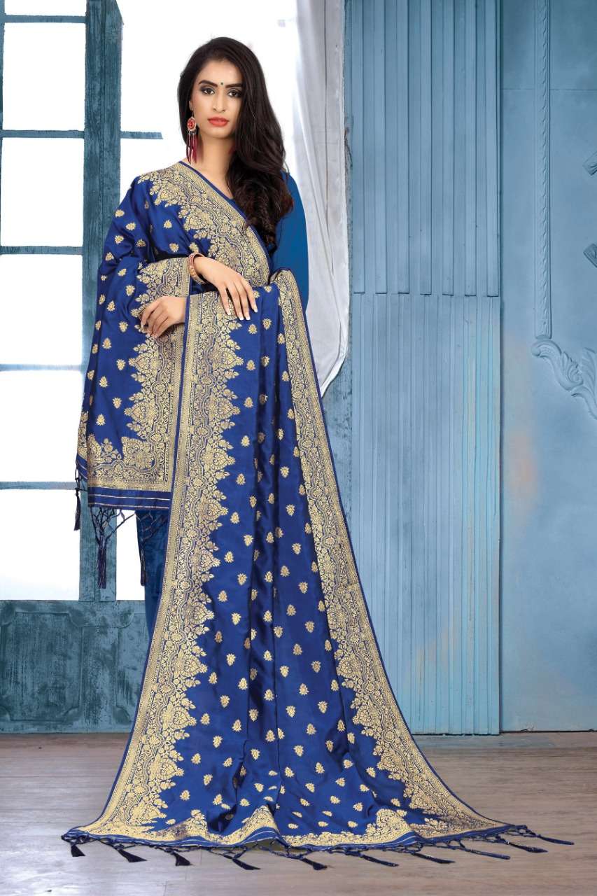 SILK DUPATTA BY SANGAM PRINTS 1001 TO 1016 SERIES INDIAN TRADITIONAL WEAR COLLECTION BEAUTIFUL STYLISH FANCY COLORFUL PARTY WEAR & OCCASIONAL WEAR BLEND SILK DUPATTA AT WHOLESALE PRICE