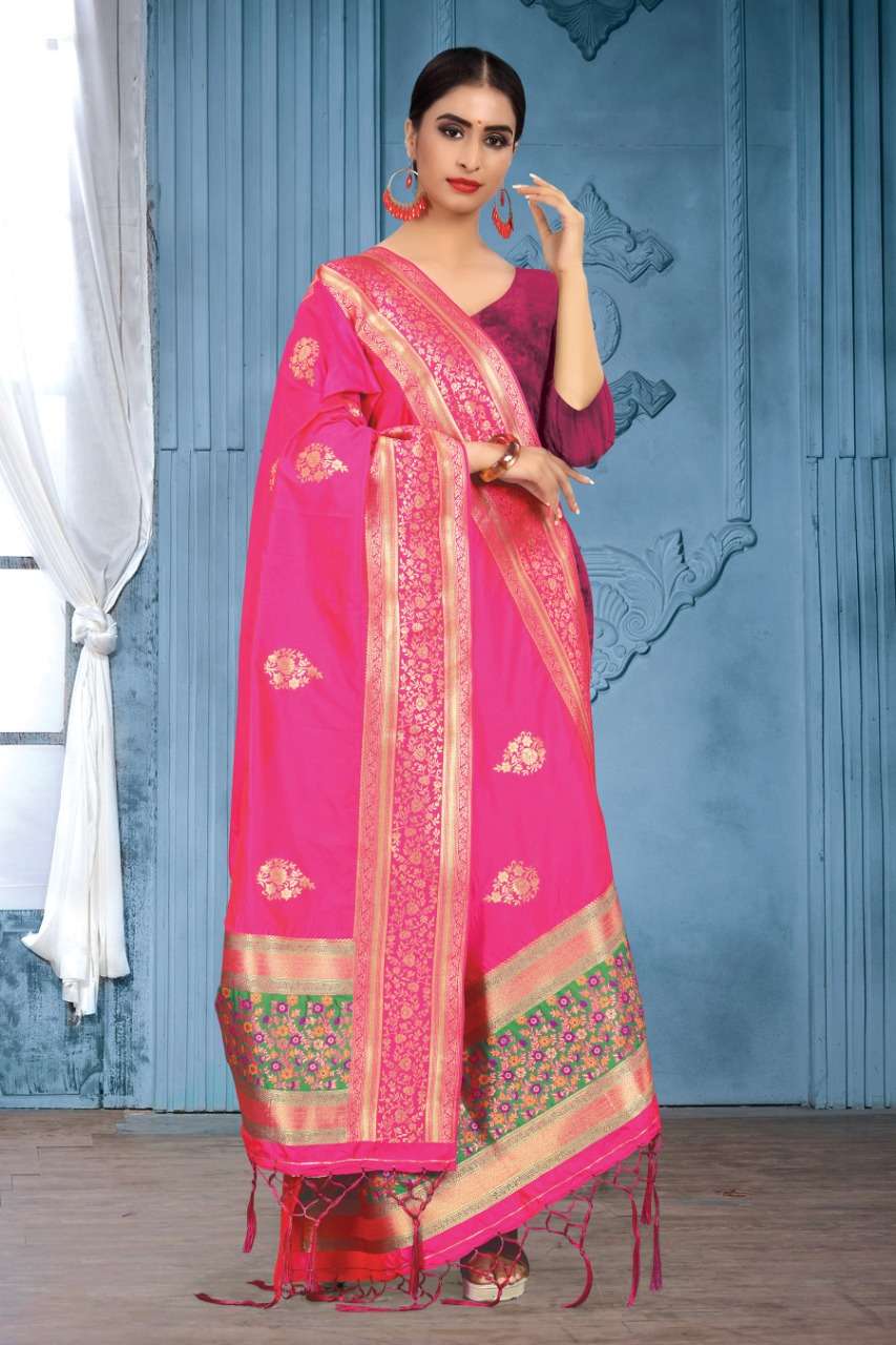 SILK DUPATTA BY SANGAM PRINTS 1001 TO 1016 SERIES INDIAN TRADITIONAL WEAR COLLECTION BEAUTIFUL STYLISH FANCY COLORFUL PARTY WEAR & OCCASIONAL WEAR BLEND SILK DUPATTA AT WHOLESALE PRICE