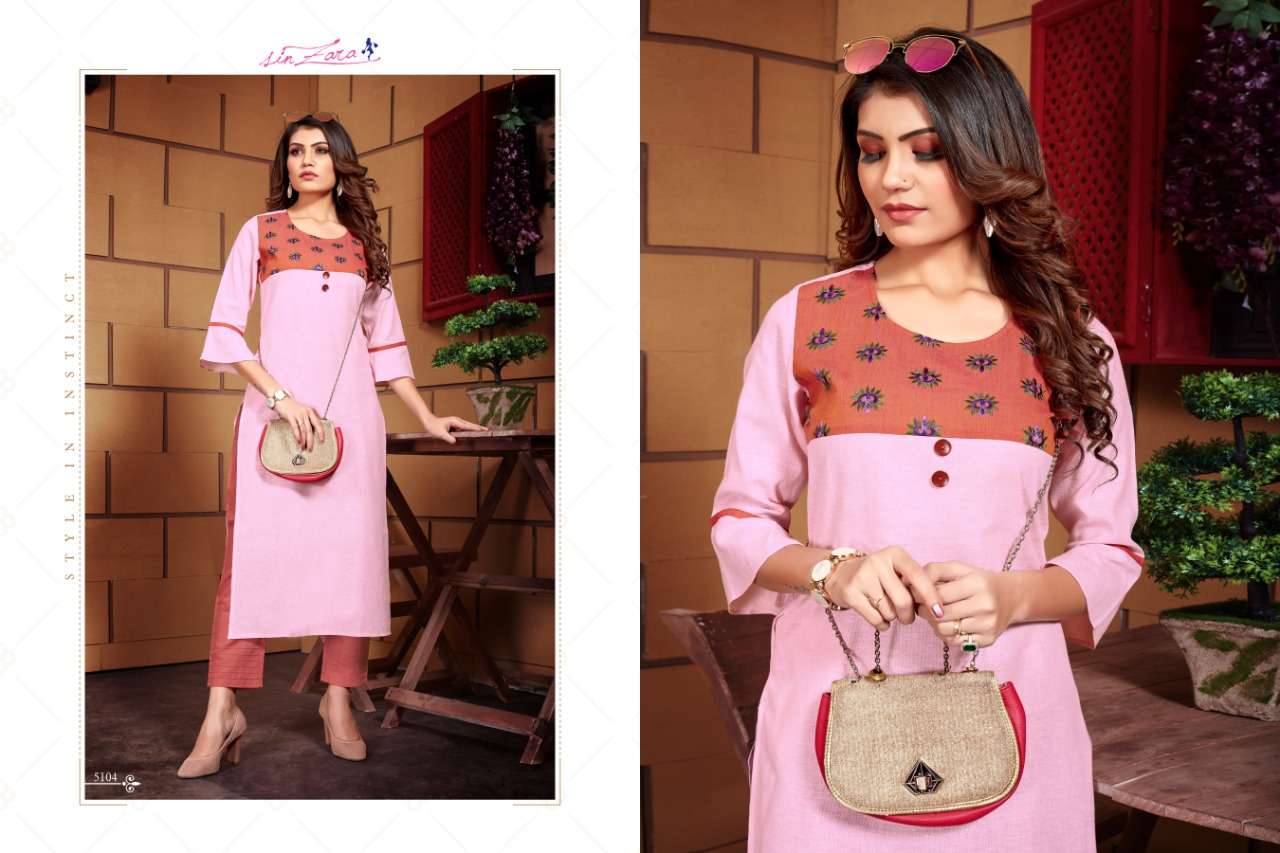 RUTBA BY SIN ZARA 5101 TO 5108 SERIES BEAUTIFUL STYLISH FANCY COLORFUL CASUAL WEAR & ETHNIC WEAR LINEN KURTIS WITH BOTTOM AT WHOLESALE PRICE