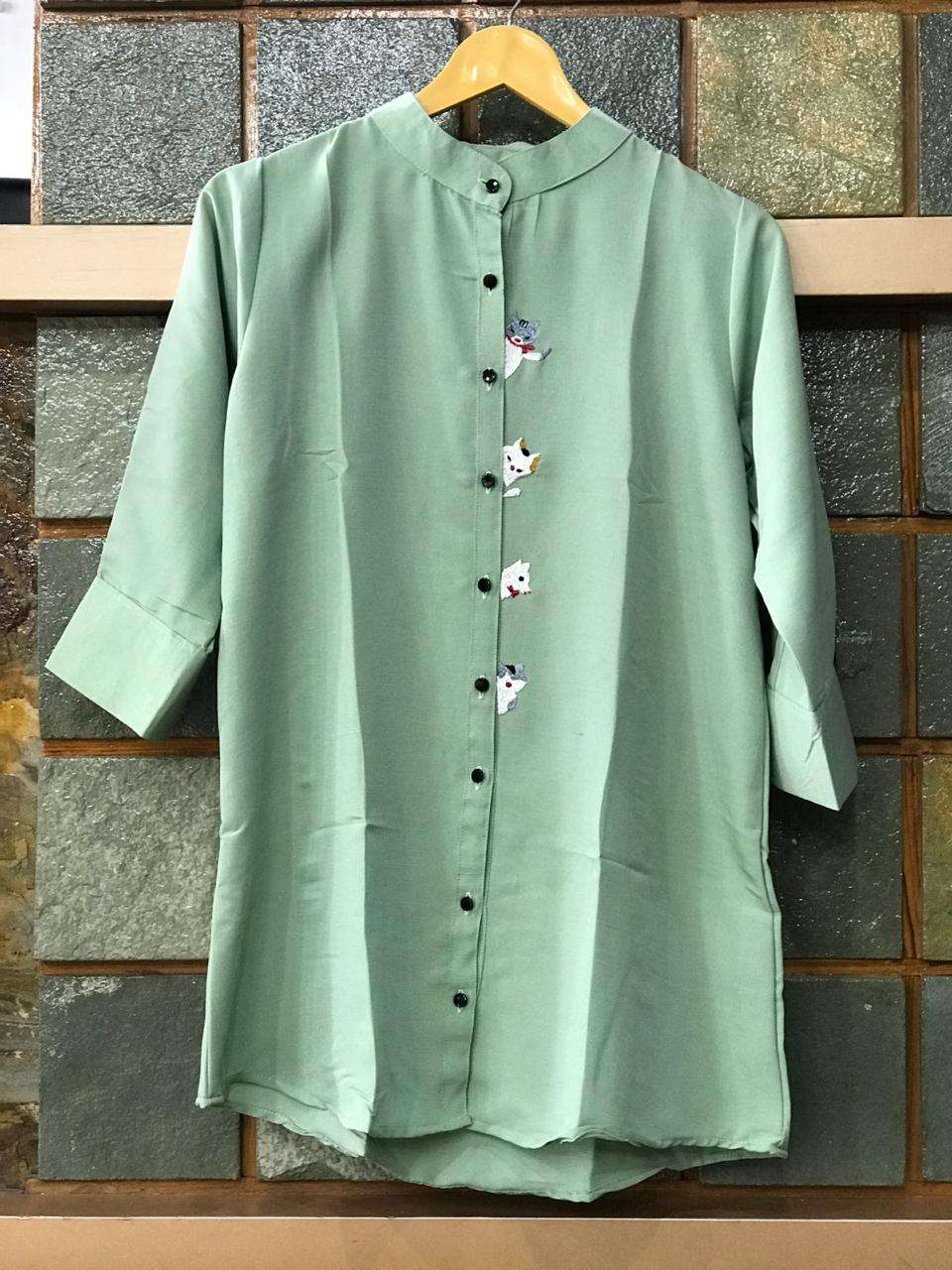 STYLE VOL-4 BY TRENDYMIST 4001 TO 4004 SERIES DESIGNER BEAUTIFUL STYLISH COLORFUL FANCY READY TO WEAR & CASUAL WEAR & ETHNIC WEAR IMPORTED COTTON EMBROIDERED TOPS AT WHOLESALE PRICE