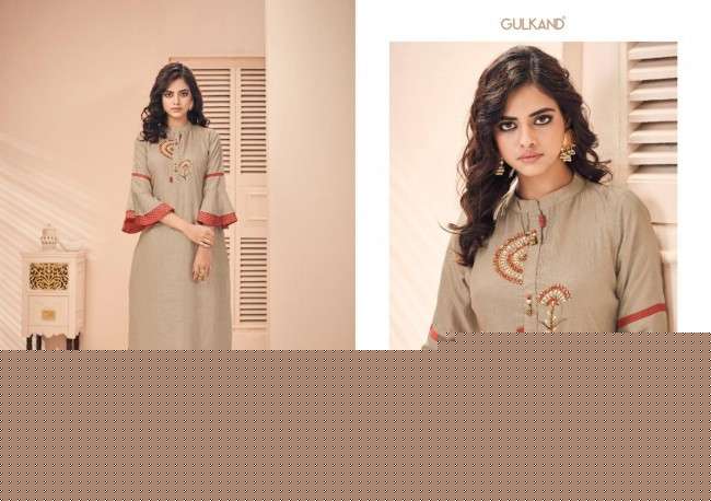 MIRROR BY GULKAND 91 TO 98 SERIES BEAUTIFUL STYLISH FANCY COLORFUL CASUAL WEAR & ETHNIC WEAR & READY TO WEAR DOLA SILK WITH HAND WORK KURTIS AT WHOLESALE PRICE