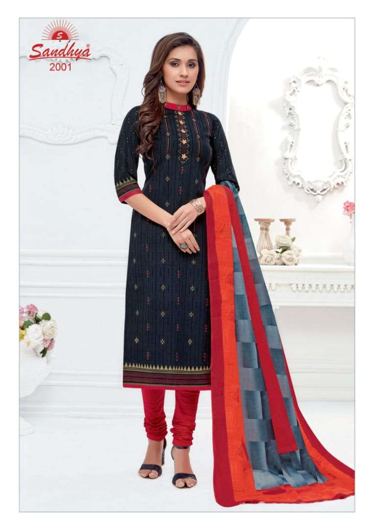 PAYAL VOL-27 BY SANDHYA 2001 TO 2030 SERIES DESIGNER SUITS BEAUTIFUL STYLISH FANCY COLORFUL PARTY WEAR & OCCASIONAL WEAR COTTON PRINTED DRESSES AT WHOLESALE PRICE