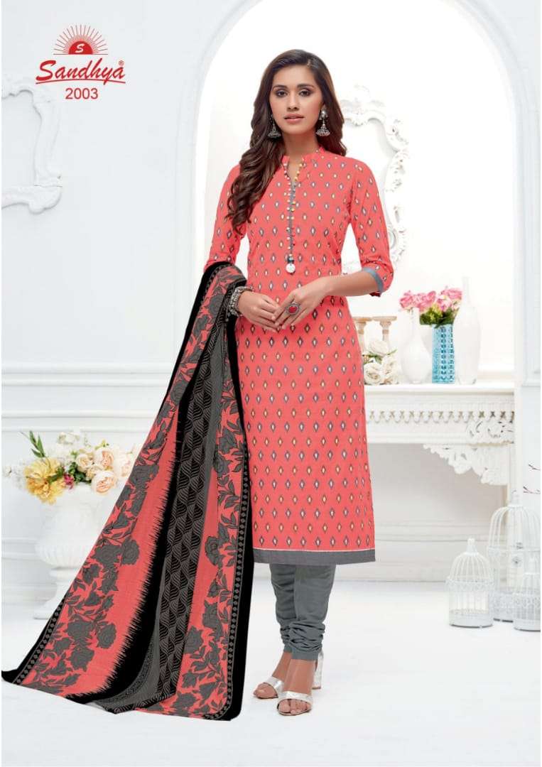 PAYAL VOL-27 BY SANDHYA 2001 TO 2030 SERIES DESIGNER SUITS BEAUTIFUL STYLISH FANCY COLORFUL PARTY WEAR & OCCASIONAL WEAR COTTON PRINTED DRESSES AT WHOLESALE PRICE