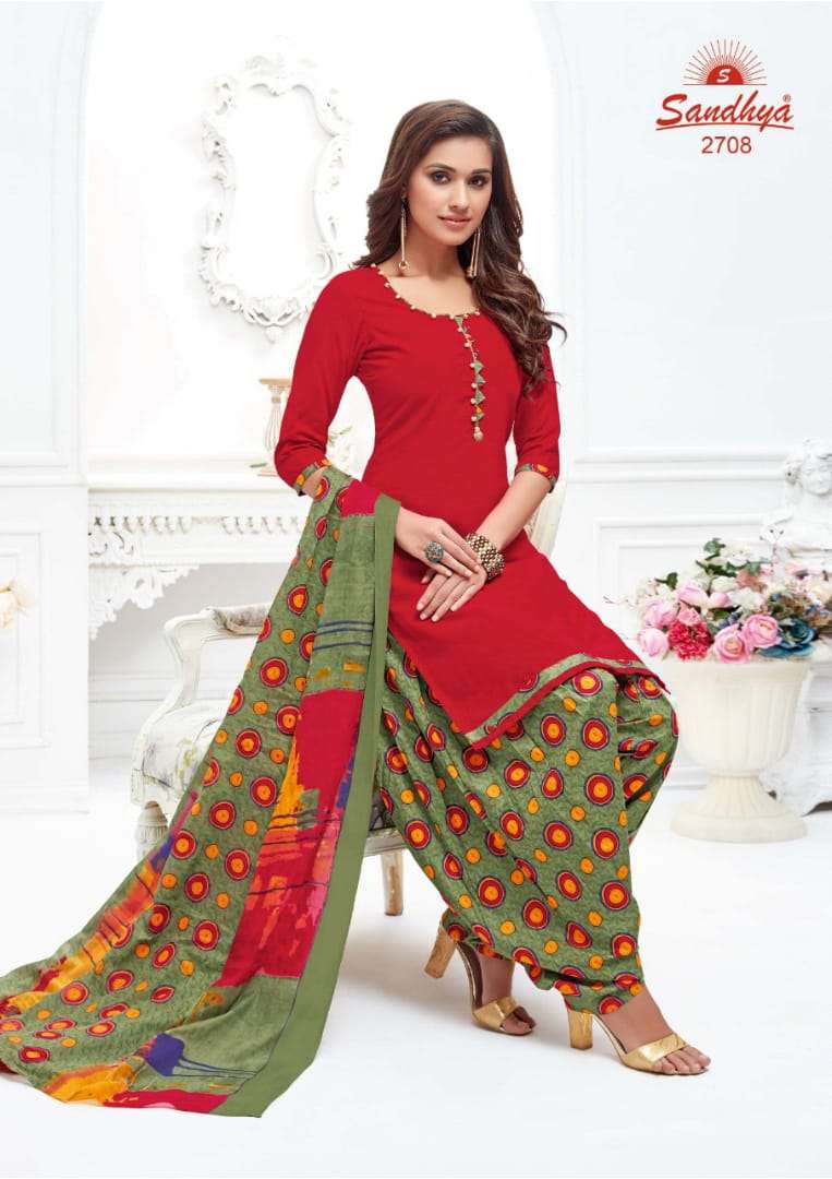 PAYAL VOL-27 BY SANDHYA 2001 TO 2030 SERIES DESIGNER SUITS BEAUTIFUL STYLISH FANCY COLORFUL PARTY WEAR & OCCASIONAL WEAR COTTON PRINTED DRESSES AT WHOLESALE PRICE