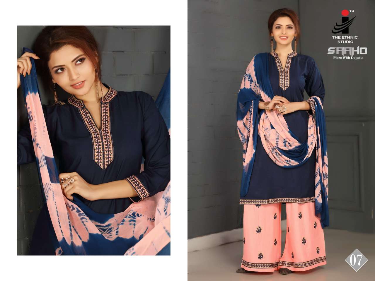 SAAHO BY THE ETHNIC STUDIO 01 TO 08 SERIES BEAUTIFUL STYLISH FANCY COLORFUL CASUAL WEAR & ETHNIC WEAR RAYON EMBROIDERY KURTIS AT WHOLESALE PRICE