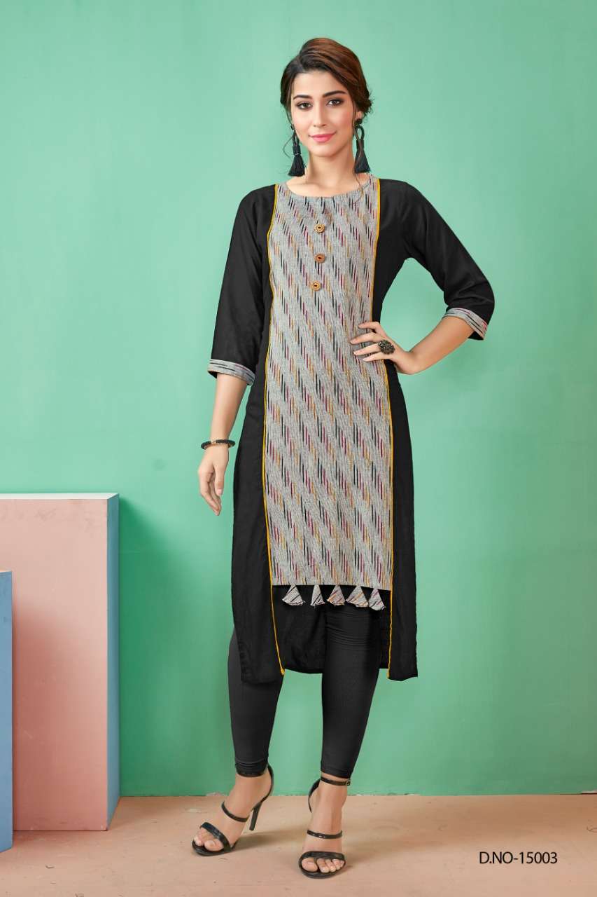 QUEEN VOL-2 BY NITARA 15001 TO 15006 SERIES BEAUTIFUL STYLISH FANCY COLORFUL CASUAL WEAR & ETHNIC WEAR RAYON PRINTED KURTIS AT WHOLESALE PRICE