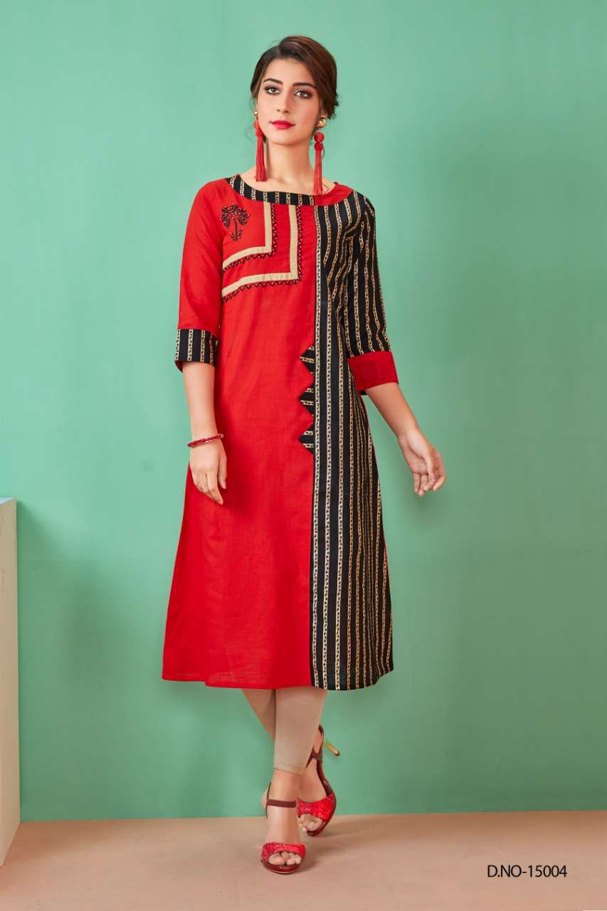 QUEEN VOL-2 BY NITARA 15001 TO 15006 SERIES BEAUTIFUL STYLISH FANCY COLORFUL CASUAL WEAR & ETHNIC WEAR RAYON PRINTED KURTIS AT WHOLESALE PRICE