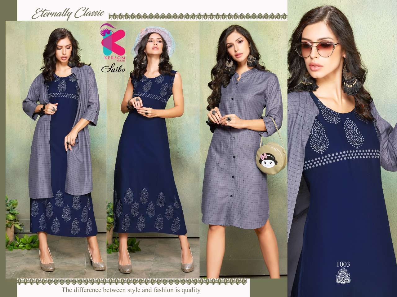 SAIBO BY KERSOM 1001 TO 1008 SERIES BEAUTIFUL STYLISH COLORFUL FANCY PARTY WEAR & ETHNIC WEAR & READY TO WEAR HEAVY RAYON KURTIS AT WHOLESALE PRICE