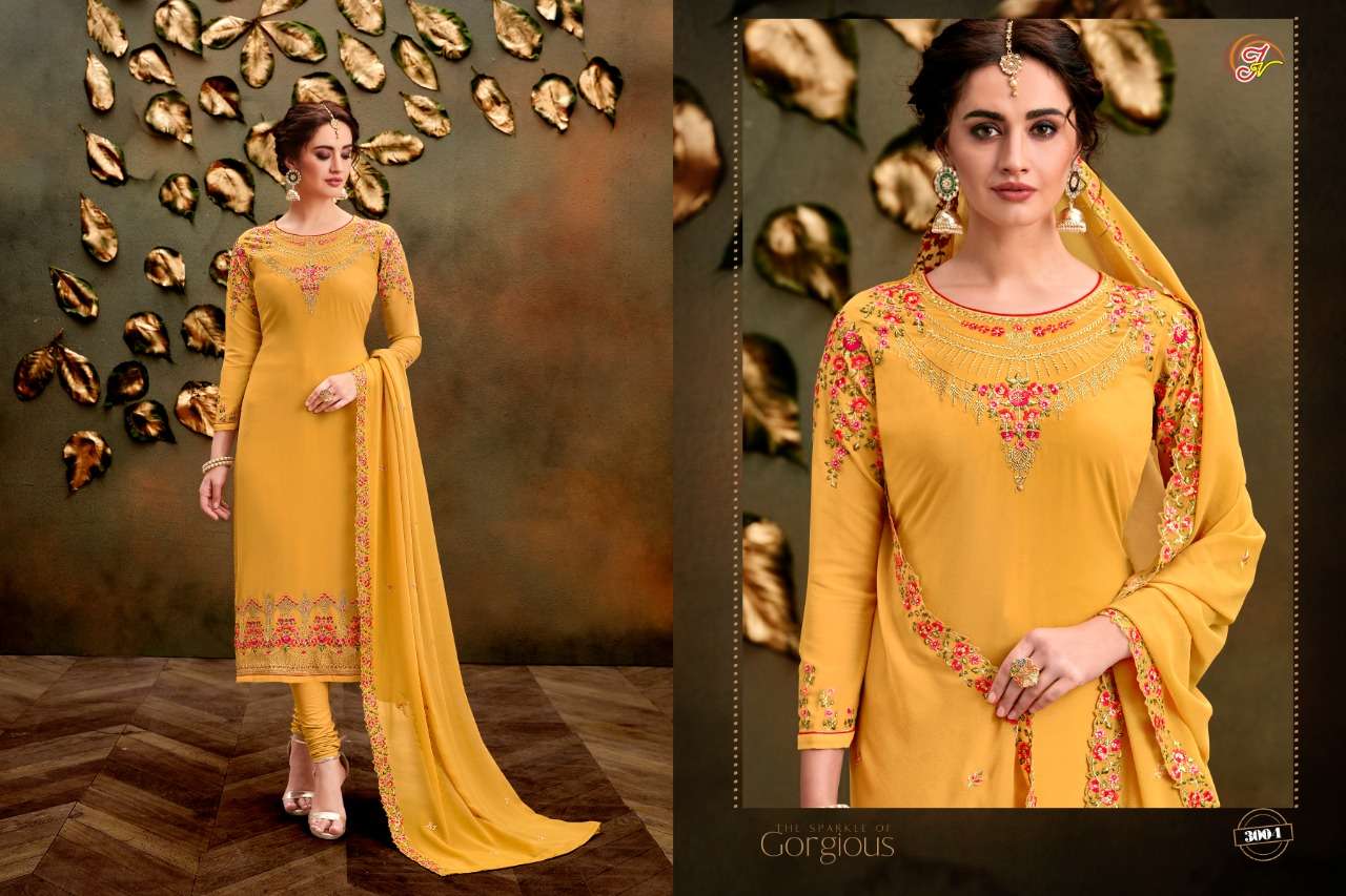 HANSHIKA BY JAY VASUDEV NX 3001 TO 3006 SERIES BEAUTIFUL SUITS STYLISH FANCY COLORFUL PARTY WEAR & ETHNIC WEAR FAUX GEORGETTE EMBROIDERED DRESSES AT WHOLESALE PRICE