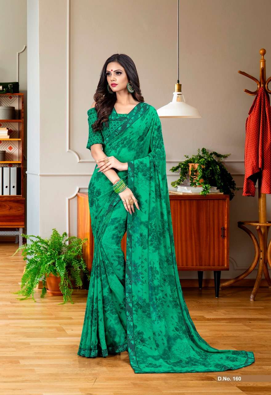 NARGIS BY PRIYA PARIDHI 159 TO 170 SERIES INDIAN TRADITIONAL WEAR COLLECTION BEAUTIFUL STYLISH FANCY COLORFUL PARTY WEAR & OCCASIONAL WEAR GEORGETTE PRINTED SAREES AT WHOLESALE PRICE