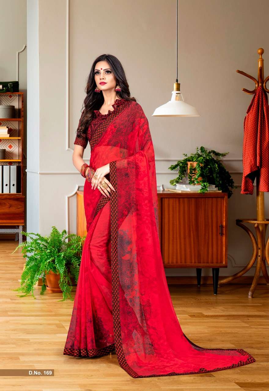 NARGIS BY PRIYA PARIDHI 159 TO 170 SERIES INDIAN TRADITIONAL WEAR COLLECTION BEAUTIFUL STYLISH FANCY COLORFUL PARTY WEAR & OCCASIONAL WEAR GEORGETTE PRINTED SAREES AT WHOLESALE PRICE