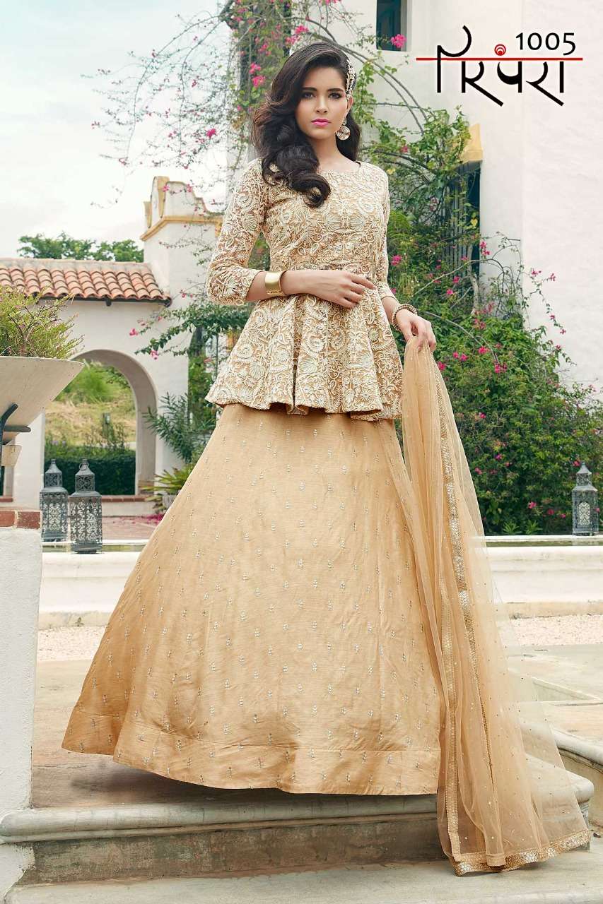 PARAMPRA VOL-1 BY PARAMPRA 1001 TO 1006 SERIES BEAUTIFUL STYLISH FANCY COLORFUL CASUAL WEAR & ETHNIC WEAR SILK/NET WITH HEAVY HANDWORK DRESSES AT WHOLESALE PRICE