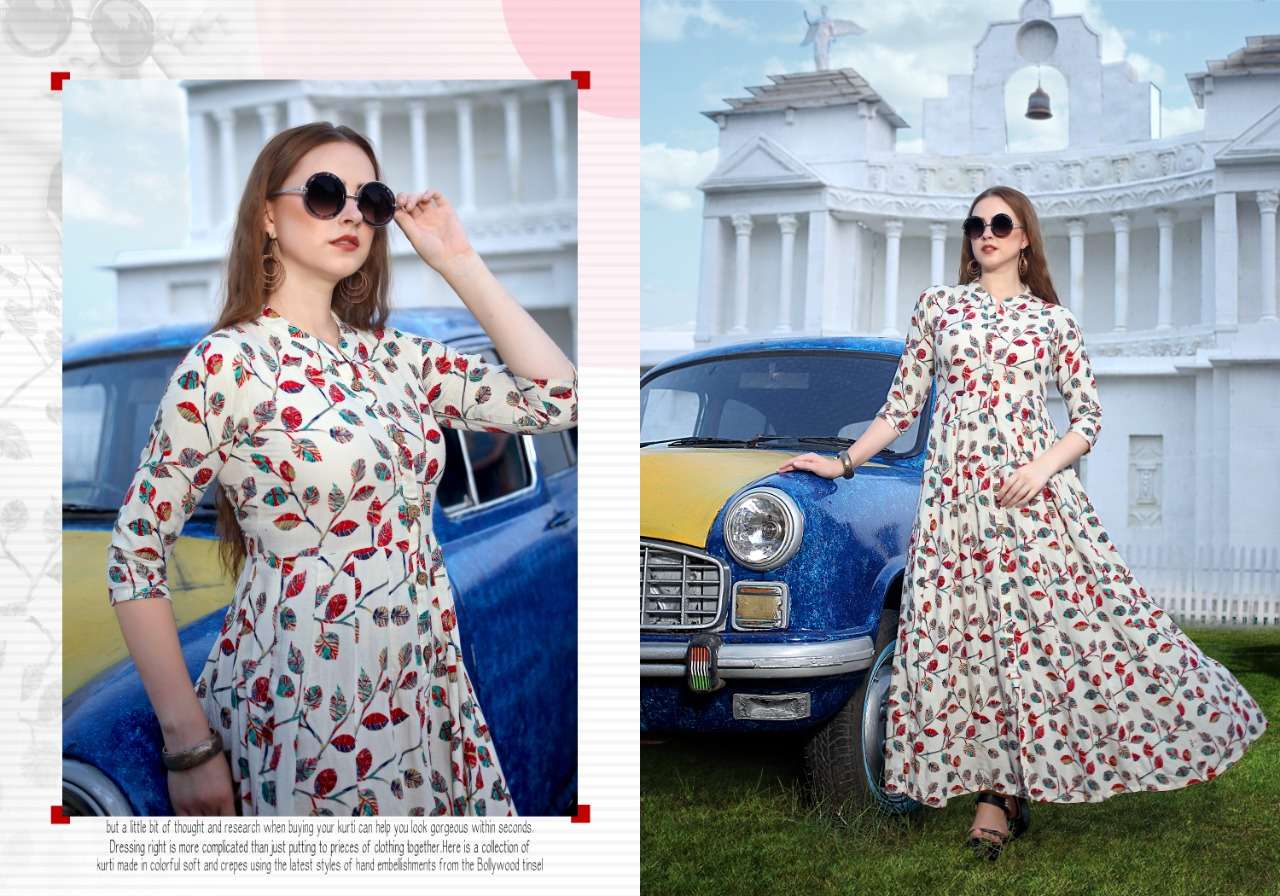 NETANYA VOL-3 BY NEETI CREATION 3001 TO 3005 SERIES DESIGNER BEAUTIFUL STYLISH FANCY COLORFUL PARTY WEAR & OCCASIONAL WEAR HEAVY RAYON PRINTED GOWNS AT WHOLESALE PRICE