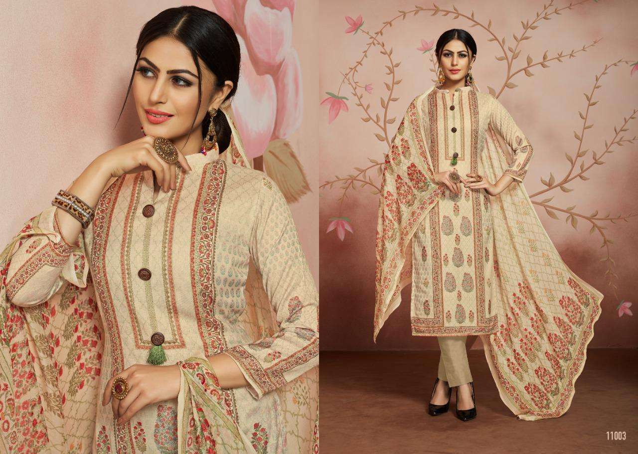 FLORAL BY AAA DESIGN STUDIO 11001 TO 11008 SERIES BEAUTIFUL WINTER COLLECTION SUITS STYLISH FANCY COLORFUL CASUAL WEAR & ETHNIC WEAR COTTON SATIN DIGITAL PRINTED DRESSES AT WHOLESALE PRICE