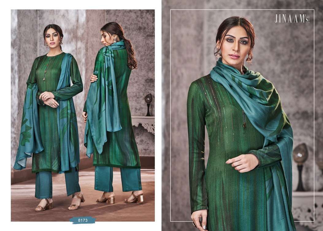 EMERY BY JINAAM DRESSES 8173 TO 8178 SERIES DESIGNER BEAUTIFUL FANCY COLORFUL STYLISH PARTY WEAR & OCCASIONAL WEAR DIGITAL PRINTED STAPLE PASHMINA DRESSES AT WHOLESALE PRICE