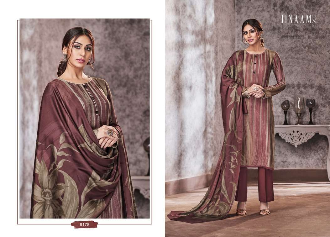 EMERY BY JINAAM DRESSES 8173 TO 8178 SERIES DESIGNER BEAUTIFUL FANCY COLORFUL STYLISH PARTY WEAR & OCCASIONAL WEAR DIGITAL PRINTED STAPLE PASHMINA DRESSES AT WHOLESALE PRICE