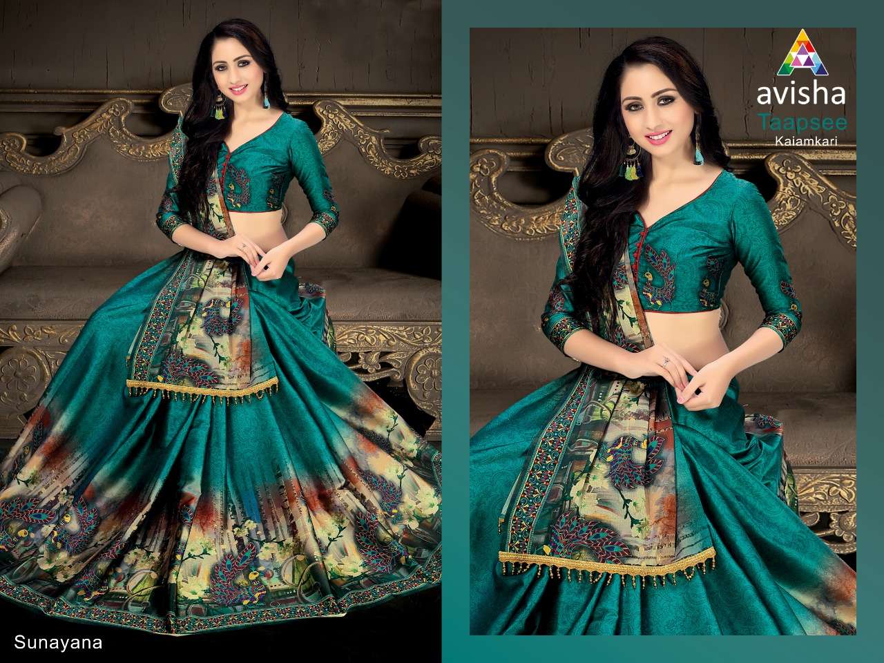 TAAPSEE BY AVISHA 01 TO 06 SERIES DESIGNER BEAUTIFUL COLORFUL STYLISH WEDDING COLLECTION PARTY WEAR & OCCASIONAL WEAR HANDLOOM COTTON SOFT SILK SAREES AT WHOLESALE PRICE