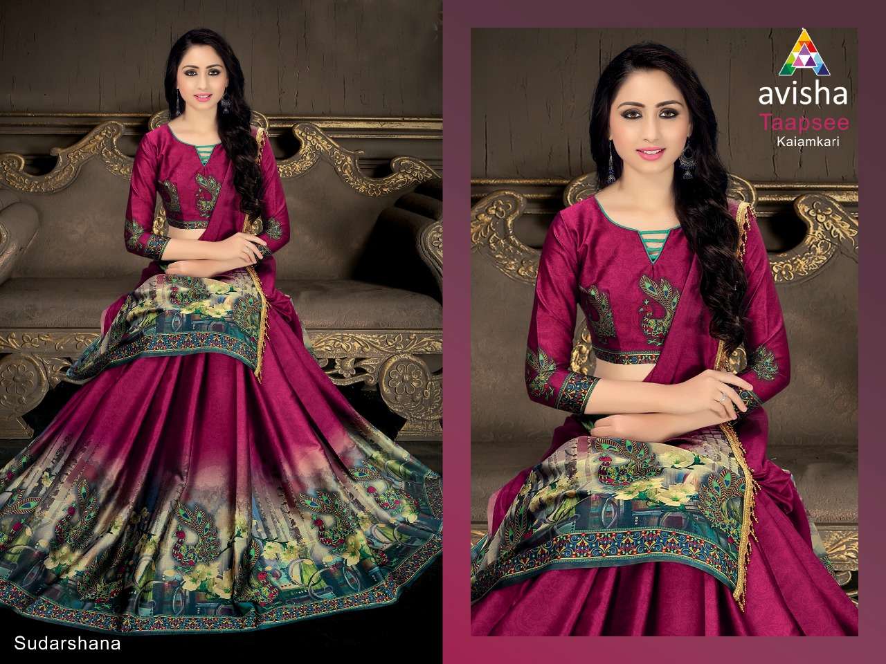 TAAPSEE BY AVISHA 01 TO 06 SERIES DESIGNER BEAUTIFUL COLORFUL STYLISH WEDDING COLLECTION PARTY WEAR & OCCASIONAL WEAR HANDLOOM COTTON SOFT SILK SAREES AT WHOLESALE PRICE