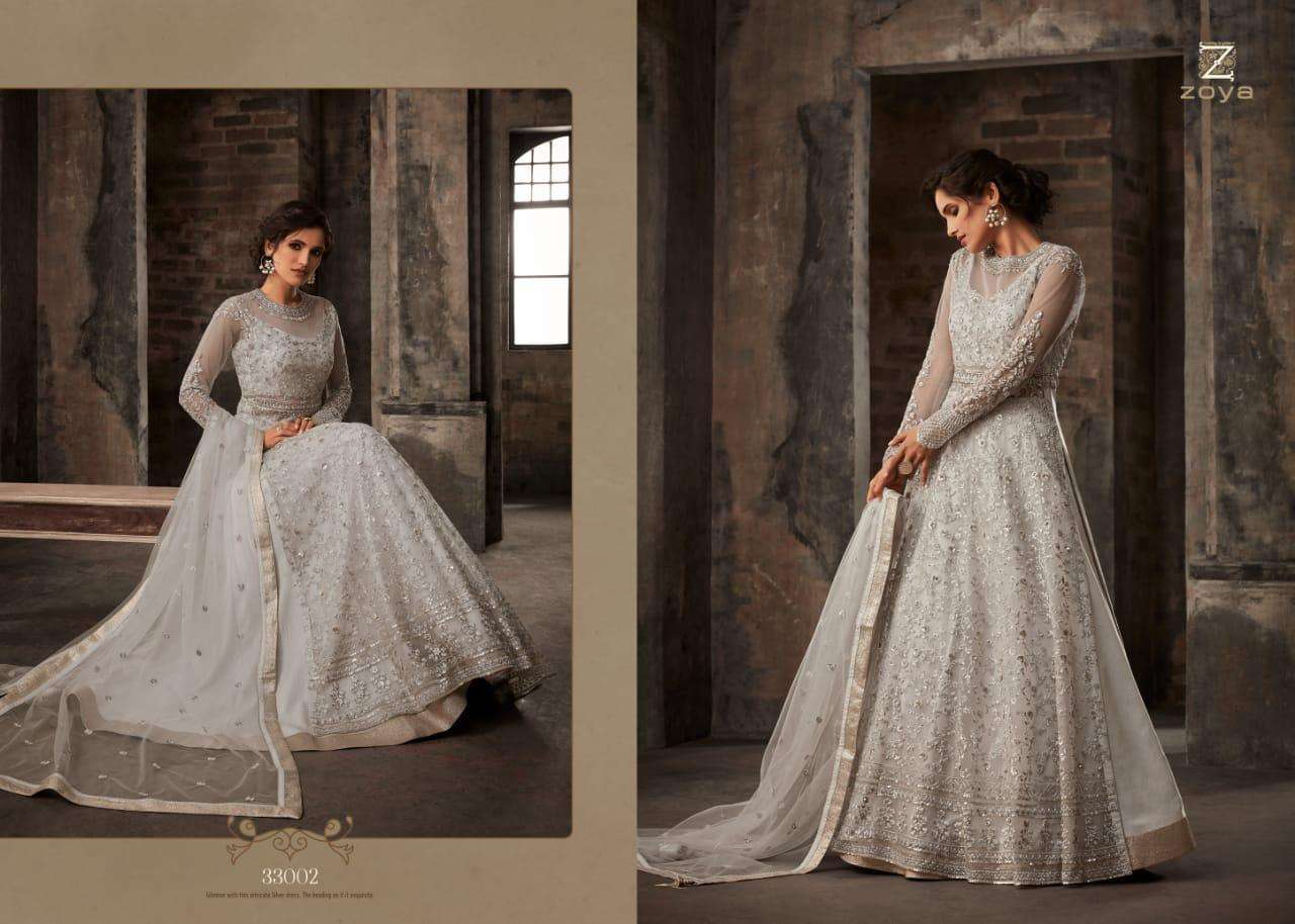 PASSION BY ZOYA 33001 TO 33007 SERIES BEAUTIFUL ANARKALI SUITS STYLISH FANCY COLORFUL PARTY WEAR & ETHNIC WEAR FANCY EMBROIDERED DRESSES AT WHOLESALE PRICE