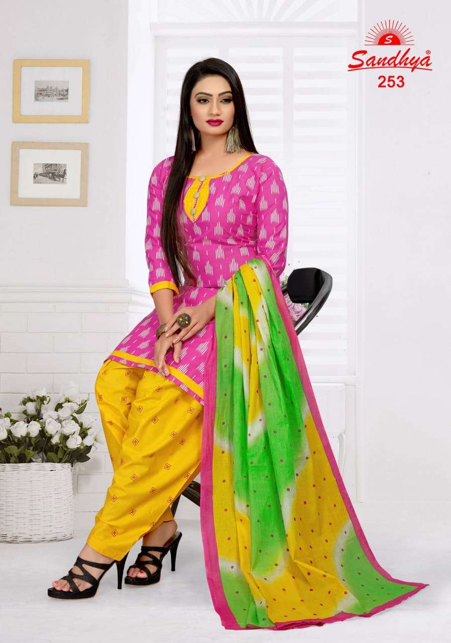 PUNJABI JUNCTION BY SANDHYA 251 TO 265 SERIES DESIGNER PATIYALA SUITS BEAUTIFUL FANCY COLORFUL STYLISH PARTY WEAR & ETHNIC WEAR FANCY PRINTED DRESSES AT WHOLESALE PRICE