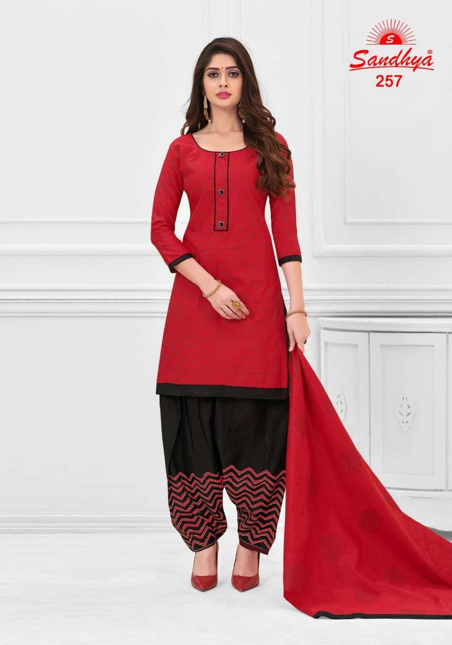 PUNJABI JUNCTION BY SANDHYA 251 TO 265 SERIES DESIGNER PATIYALA SUITS BEAUTIFUL FANCY COLORFUL STYLISH PARTY WEAR & ETHNIC WEAR FANCY PRINTED DRESSES AT WHOLESALE PRICE