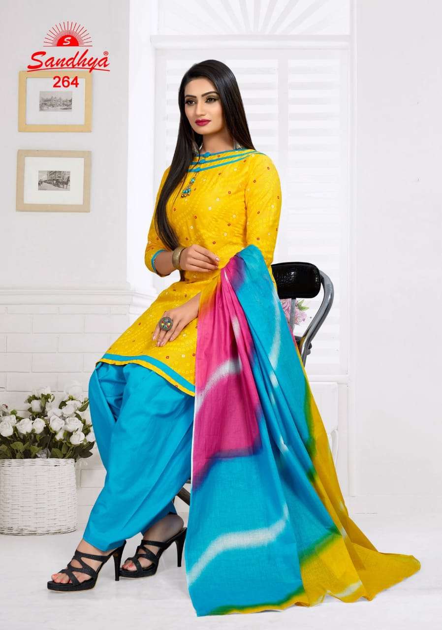 PUNJABI JUNCTION BY SANDHYA 251 TO 265 SERIES DESIGNER PATIYALA SUITS BEAUTIFUL FANCY COLORFUL STYLISH PARTY WEAR & ETHNIC WEAR FANCY PRINTED DRESSES AT WHOLESALE PRICE