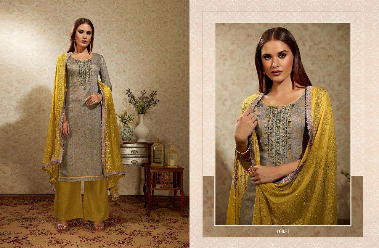 ALFAAZ BY RAMIYA 10051 TO 10058 SERIES SUITS BEAUTIFUL STYLISH FANCY COLORFUL DESIGNER PARTY WEAR & ETHNIC WEAR COTTON SATIN EMBROIDERY DRESSES AT WHOLESALE PRICE