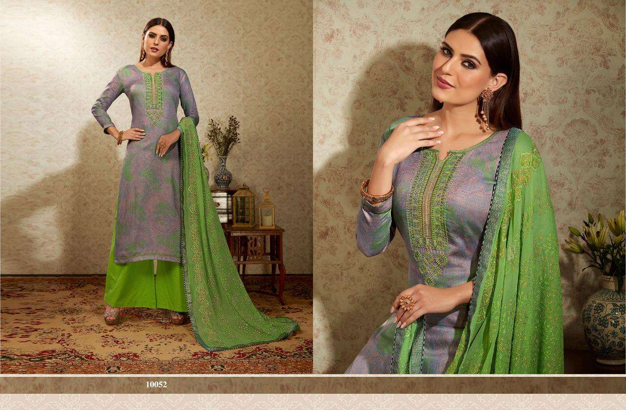 ALFAAZ BY RAMIYA 10051 TO 10058 SERIES SUITS BEAUTIFUL STYLISH FANCY COLORFUL DESIGNER PARTY WEAR & ETHNIC WEAR COTTON SATIN EMBROIDERY DRESSES AT WHOLESALE PRICE