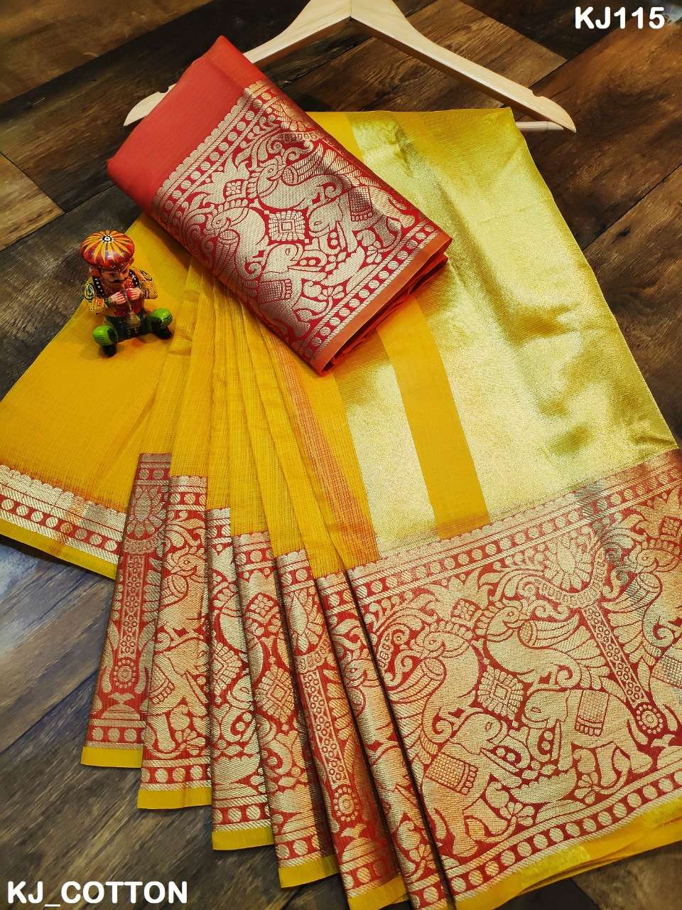 KJ COTTON VOL-3 BY KJ COTTON 113 TO 120 SERIES INDIAN TRADITIONAL WEAR COLLECTION BEAUTIFUL STYLISH FANCY COLORFUL PARTY WEAR & OCCASIONAL WEAR SUPERIYA SOFT KOTA SAREES AT WHOLESALE PRICE