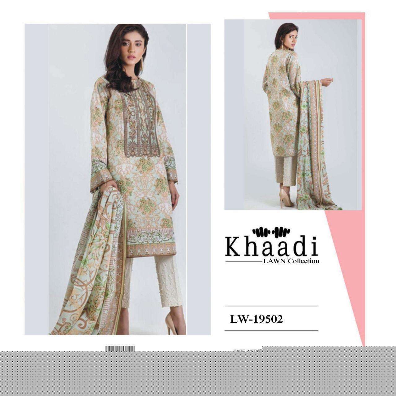 KHAADI LAWN COLLECTION BY FASHID WHOLESALE 19502 TO 19510 PAKISTANI SUITS BEAUTIFUL FANCY COLORFUL STYLISH PARTY WEAR & OCCASIONAL WEAR PREMIUM 80 80 LAWN WITH PATCH EMBROIDERY DRESSES AT WHOLESALE PRICE
