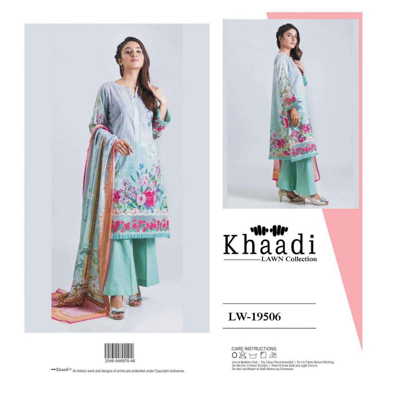KHAADI LAWN COLLECTION BY FASHID WHOLESALE 19502 TO 19510 PAKISTANI SUITS BEAUTIFUL FANCY COLORFUL STYLISH PARTY WEAR & OCCASIONAL WEAR PREMIUM 80 80 LAWN WITH PATCH EMBROIDERY DRESSES AT WHOLESALE PRICE