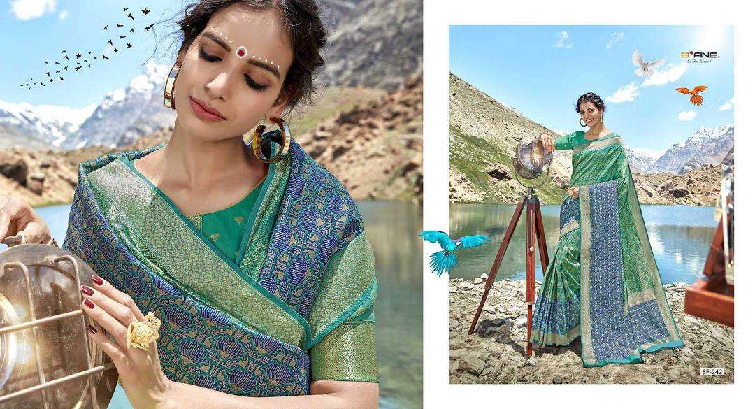 UDAAN BY BFINE 239 TO 250 SERIES INDIAN BEAUTIFUL TRADITIONAL WEAR COLLECTION COLORFUL STYLISH FANCY PARTY WEAR & OCCASIONAL WEAR FANCY SAREES AT WHOLESALE PRICE