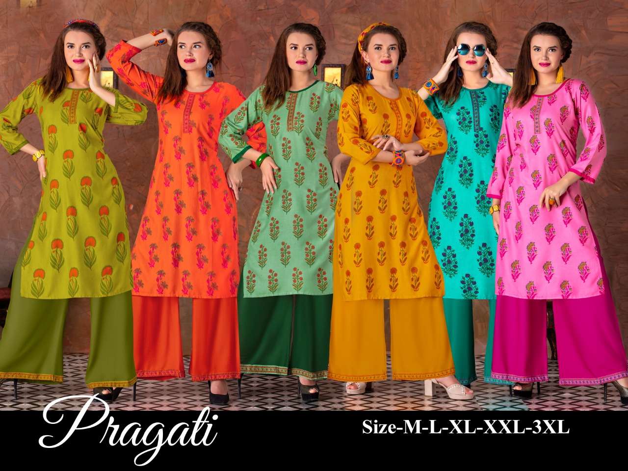 PRAGATI BY FLY HONEY 01 TO 06 SERIES STYLISH FANCY BEAUTIFUL COLORFUL CASUAL WEAR & ETHNIC WEAR RAYON MILANGE PRINTED KURTIS AT WHOLESALE PRICE