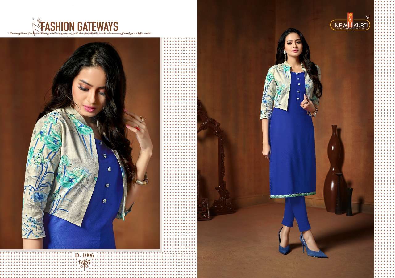 RUMANI BY NEHA FASHION 1001 TO 1007 SERIES STYLISH FANCY BEAUTIFUL COLORFUL CASUAL WEAR & ETHNIC WEAR RAYON WITH EMBROIDERY KURTIS AT WHOLESALE PRICE