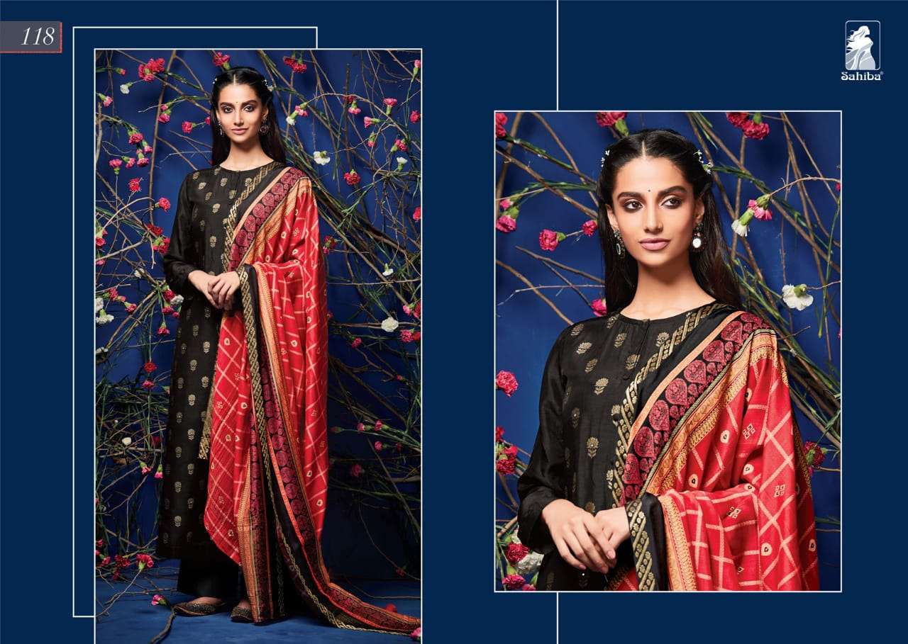 MAGNUS BY SAHIBA FABRICS BEAUTIFUL SUITS STYLISH BEAUTIFUL COLOURFUL PRINTED & EMBROIDERED PARTY WEAR & OCCASIONAL WEAR PURE SILK WITH HANDWORK DRESSES AT WHOLESALE PRICE