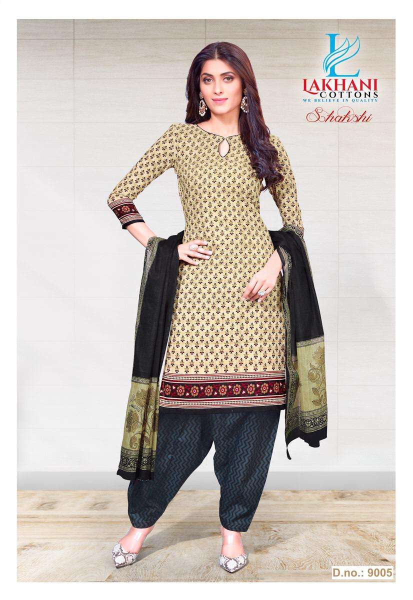 SAKSHI VOL-9 BY LAKHANI COTTON 9001 TO 9012 SERIES DESIGNER FESTIVE SUITS COLLECTION BEAUTIFUL STYLISH FANCY COLORFUL PARTY WEAR & OCCASIONAL WEAR COTTON PRINTED DRESSES AT WHOLESALE PRICE