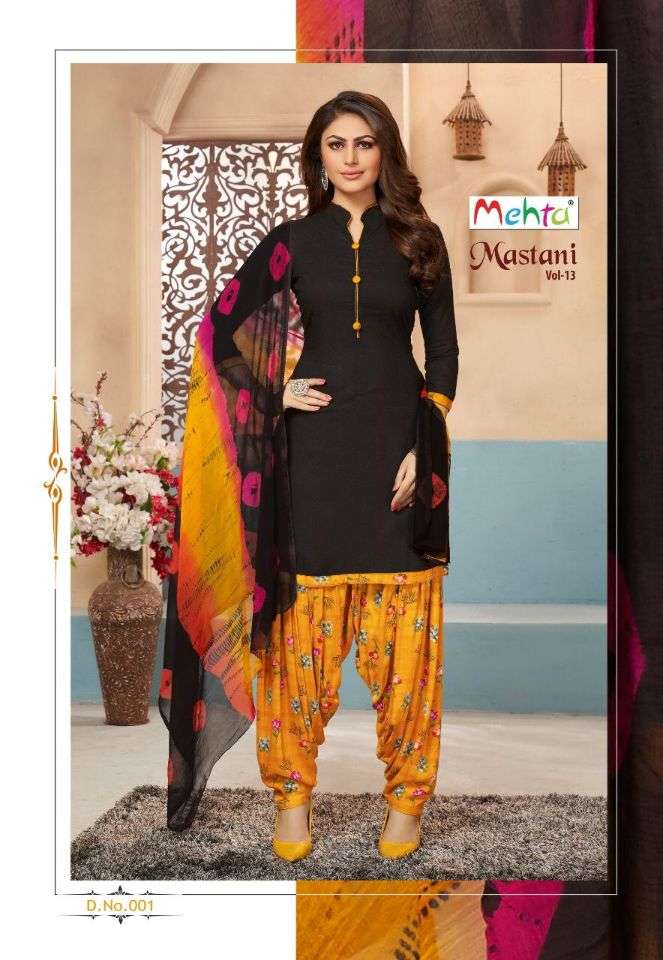MASTANI VOL-13 BY MEHTA 001 TO 008 SERIES DESIGNER FESTIVE SUITS COLLECTION BEAUTIFUL STYLISH FANCY COLORFUL PARTY WEAR & OCCASIONAL WEAR RAYON SLEF PRINTED DRESSES AT WHOLESALE PRICE