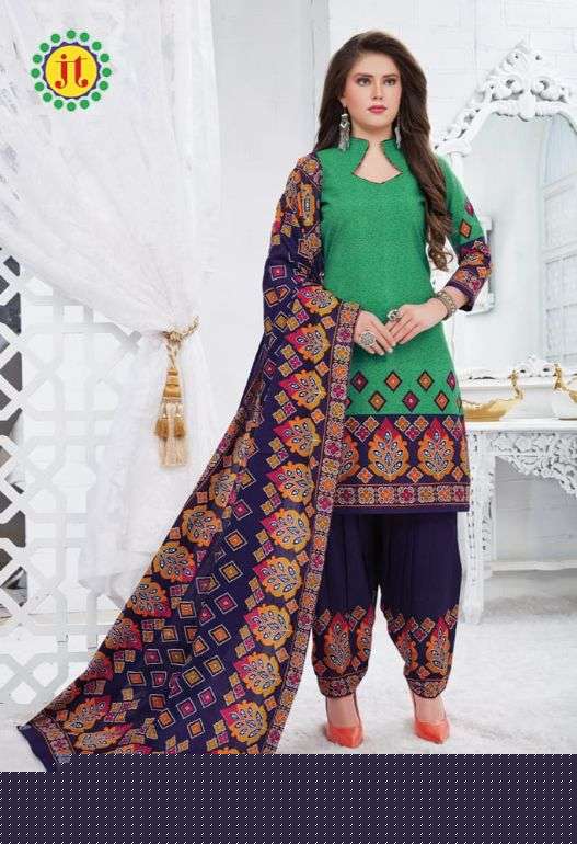 DUM DUM VOL-58 BY JT 58001 TO 58012 SERIES DESIGNER FESTIVE SUITS COLLECTION BEAUTIFUL STYLISH FANCY COLORFUL PARTY WEAR & OCCASIONAL WEAR COTTON PRINTED DRESSES AT WHOLESALE PRICE