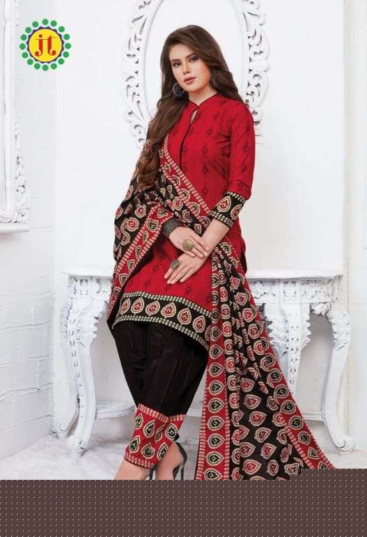 DUM DUM VOL-58 BY JT 58001 TO 58012 SERIES DESIGNER FESTIVE SUITS COLLECTION BEAUTIFUL STYLISH FANCY COLORFUL PARTY WEAR & OCCASIONAL WEAR COTTON PRINTED DRESSES AT WHOLESALE PRICE