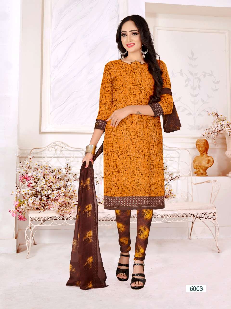 RIDHAM COTTON VOL-6 BY RISHABH NX 6001 TO 6016 SERIES DESIGNER FESTIVE SUITS COLLECTION BEAUTIFUL STYLISH FANCY COLORFUL PARTY WEAR & OCCASIONAL WEAR COTTON PRINTED DRESSES AT WHOLESALE PRICE