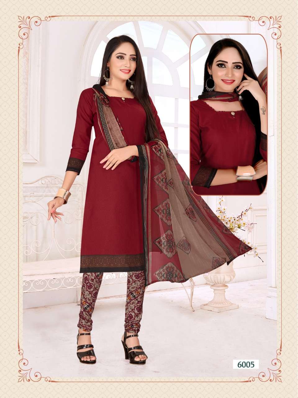 RIDHAM COTTON VOL-6 BY RISHABH NX 6001 TO 6016 SERIES DESIGNER FESTIVE SUITS COLLECTION BEAUTIFUL STYLISH FANCY COLORFUL PARTY WEAR & OCCASIONAL WEAR COTTON PRINTED DRESSES AT WHOLESALE PRICE