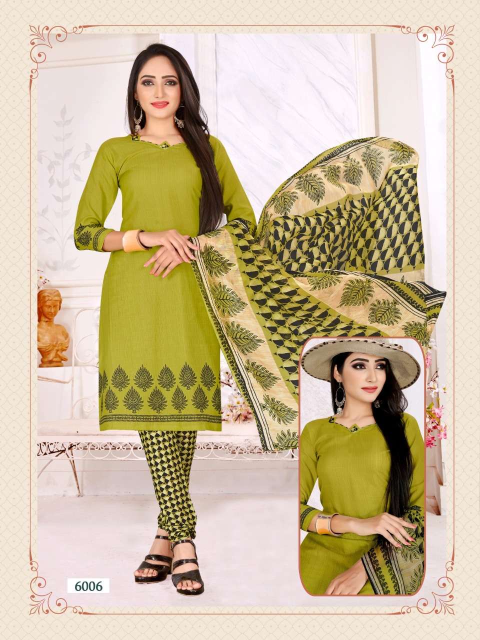 RIDHAM COTTON VOL-6 BY RISHABH NX 6001 TO 6016 SERIES DESIGNER FESTIVE SUITS COLLECTION BEAUTIFUL STYLISH FANCY COLORFUL PARTY WEAR & OCCASIONAL WEAR COTTON PRINTED DRESSES AT WHOLESALE PRICE