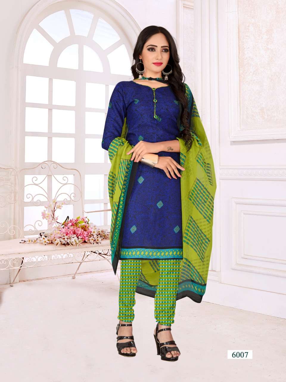 RIDHAM COTTON VOL-6 BY RISHABH NX 6001 TO 6016 SERIES DESIGNER FESTIVE SUITS COLLECTION BEAUTIFUL STYLISH FANCY COLORFUL PARTY WEAR & OCCASIONAL WEAR COTTON PRINTED DRESSES AT WHOLESALE PRICE