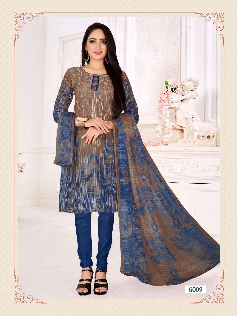 RIDHAM COTTON VOL-6 BY RISHABH NX 6001 TO 6016 SERIES DESIGNER FESTIVE SUITS COLLECTION BEAUTIFUL STYLISH FANCY COLORFUL PARTY WEAR & OCCASIONAL WEAR COTTON PRINTED DRESSES AT WHOLESALE PRICE
